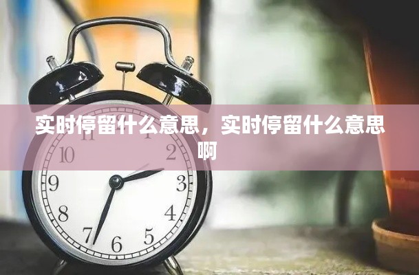 實時停留什么意思，實時停留什么意思啊 