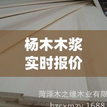 楊木木漿實時報價，楊木漿制作工藝 