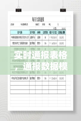 實(shí)時(shí)通報(bào)表格，通報(bào)數(shù)據(jù)模板 