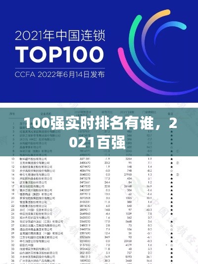 100強(qiáng)實(shí)時(shí)排名有誰，2021百?gòu)?qiáng) 