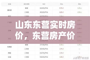 山東東營實時房價，東營房產價格走勢 