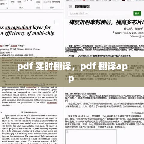 pdf 實(shí)時(shí)翻譯，pdf 翻譯app 