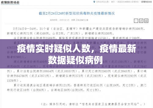 疫情實時疑似人數(shù)，疫情最新數(shù)據(jù)疑似病例 
