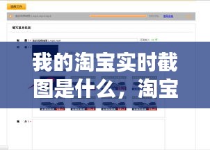 我的淘寶實(shí)時(shí)截圖是什么，淘寶 截圖 