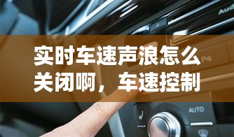 實(shí)時(shí)車速聲浪怎么關(guān)閉啊，車速控制系統(tǒng)怎么關(guān)閉 
