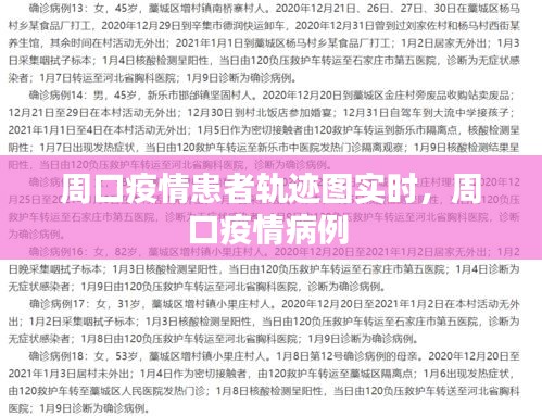 周口疫情患者軌跡圖實(shí)時(shí)，周口疫情病例 