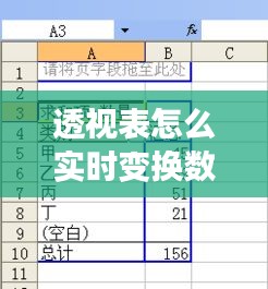 透視表怎么實(shí)時(shí)變換數(shù)據(jù)，透視表生成后怎么調(diào)整需要的數(shù)據(jù) 