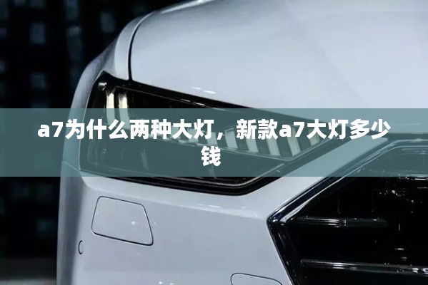 a7為什么兩種大燈，新款a7大燈多少錢(qián) 