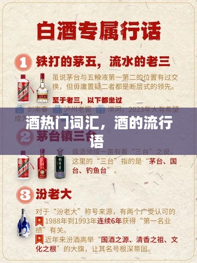 酒熱門(mén)詞匯，酒的流行語(yǔ) 