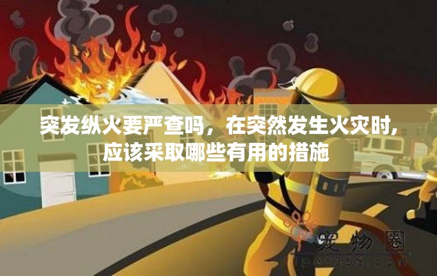 突發(fā)縱火要嚴查嗎，在突然發(fā)生火災時,應該采取哪些有用的措施 