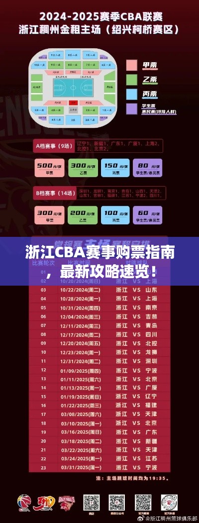 浙江CBA賽事購(gòu)票指南，最新攻略速覽！