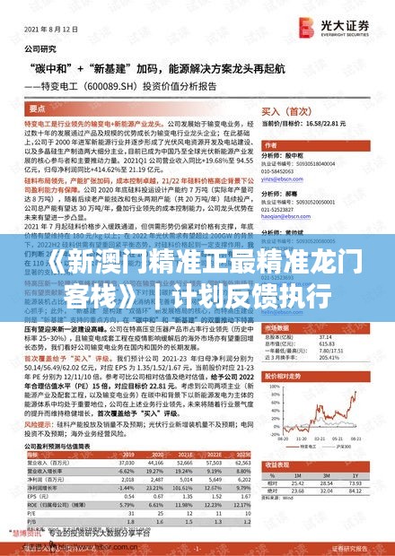 《新澳門精準(zhǔn)正最精準(zhǔn)龍門客?！罚?jì)劃反饋執(zhí)行