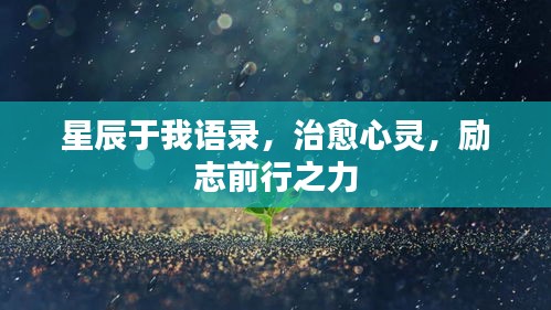 星辰于我語(yǔ)錄，治愈心靈，勵(lì)志前行之力