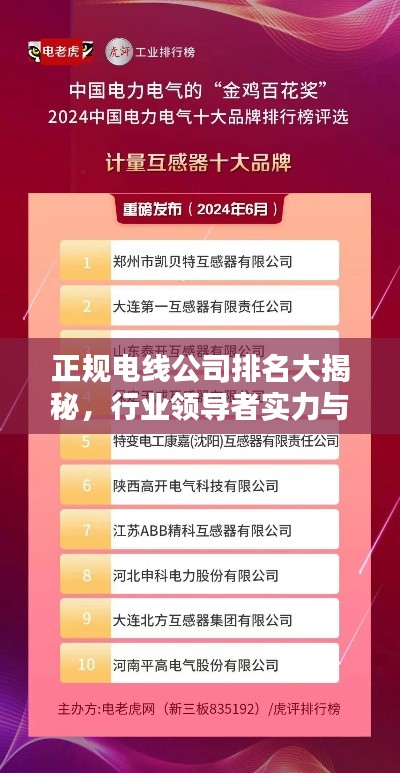 正規(guī)電線公司排名大揭秘，行業(yè)領(lǐng)導者實力與信譽榜單