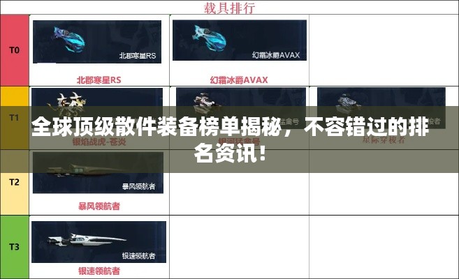 全球頂級(jí)散件裝備榜單揭秘，不容錯(cuò)過的排名資訊！