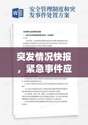 突發(fā)情況快報(bào)，緊急事件應(yīng)對(duì)示范與應(yīng)對(duì)策略解析