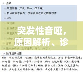 突發(fā)性音啞，原因解析、診斷流程與治療方法全攻略