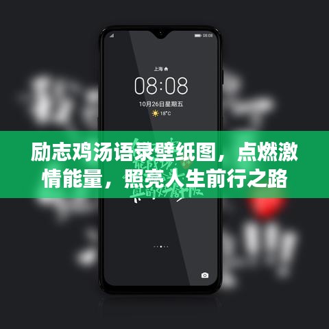 勵志雞湯語錄壁紙圖，點燃激情能量，照亮人生前行之路