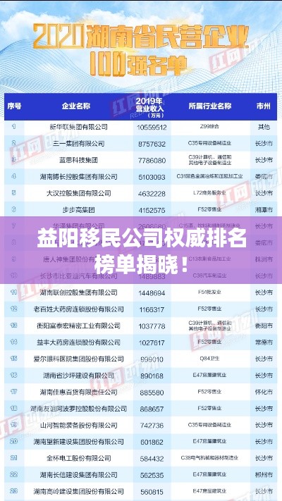 益陽移民公司權(quán)威排名榜單揭曉！