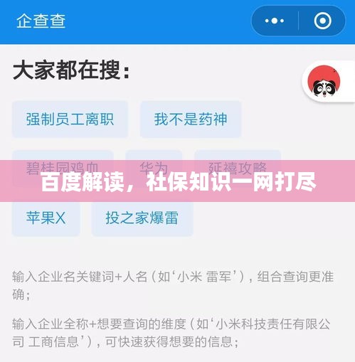百度解讀，社保知識(shí)一網(wǎng)打盡