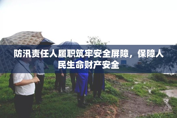 防汛責(zé)任人履職筑牢安全屏障，保障人民生命財產(chǎn)安全