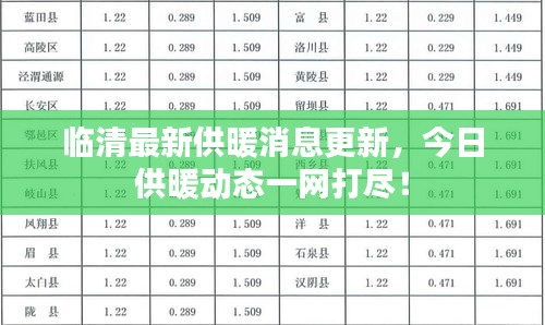 臨清最新供暖消息更新，今日供暖動(dòng)態(tài)一網(wǎng)打盡！