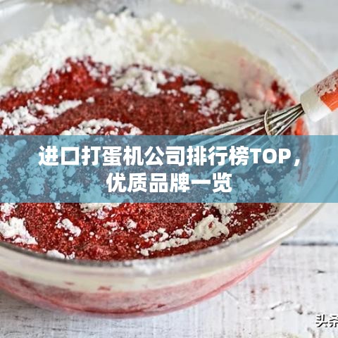 進(jìn)口打蛋機(jī)公司排行榜TOP，優(yōu)質(zhì)品牌一覽