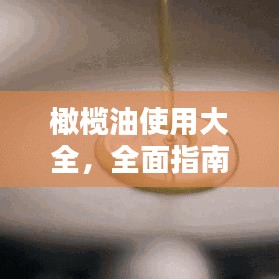 橄欖油使用大全，全面指南與小貼士，輕松掌握橄欖油的多重用途！