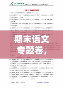 期末語文專題卷，深化理解，助力語文應用能力飛躍提升
