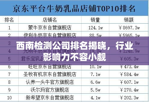 西南檢測公司排名揭曉，行業(yè)影響力不容小覷