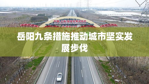 岳陽九條措施推動城市堅(jiān)實(shí)發(fā)展步伐