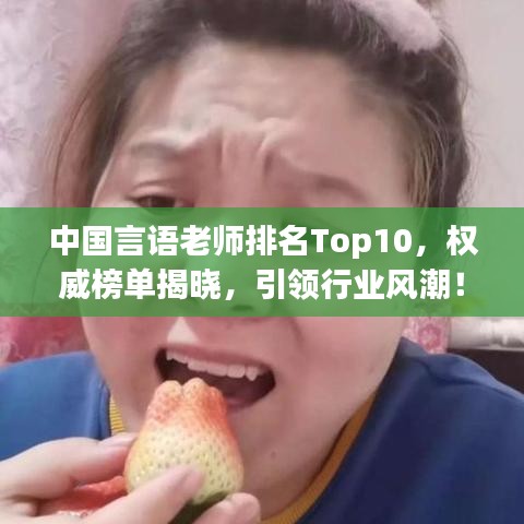 中國言語老師排名Top10，權威榜單揭曉，引領行業(yè)風潮！