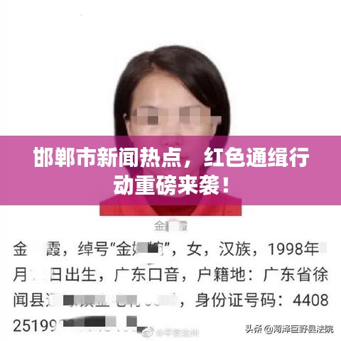 邯鄲市新聞熱點，紅色通緝行動重磅來襲！