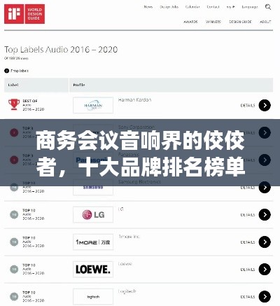 商務(wù)會議音響界的佼佼者，十大品牌排名榜單揭曉！
