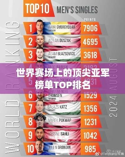 世界賽場上的頂尖亞軍榜單TOP排名